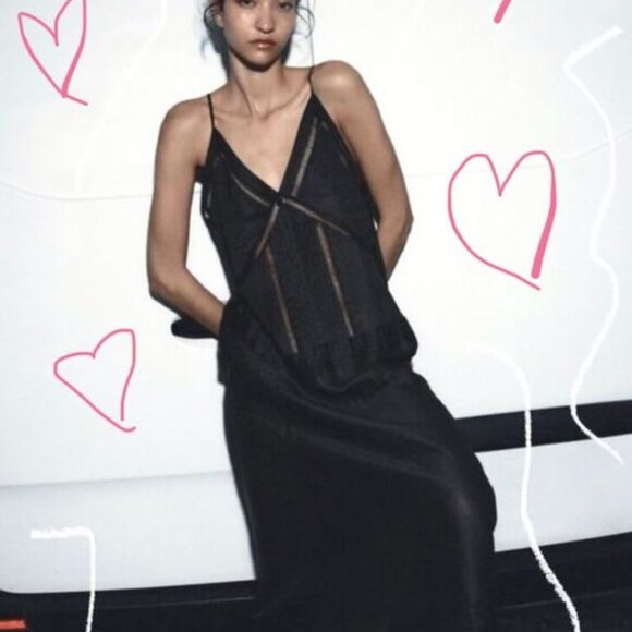 ZARA COLLECTION DRAPPED MIDI DRESS SIZE S 786/105/800 - Picture 1 of 4